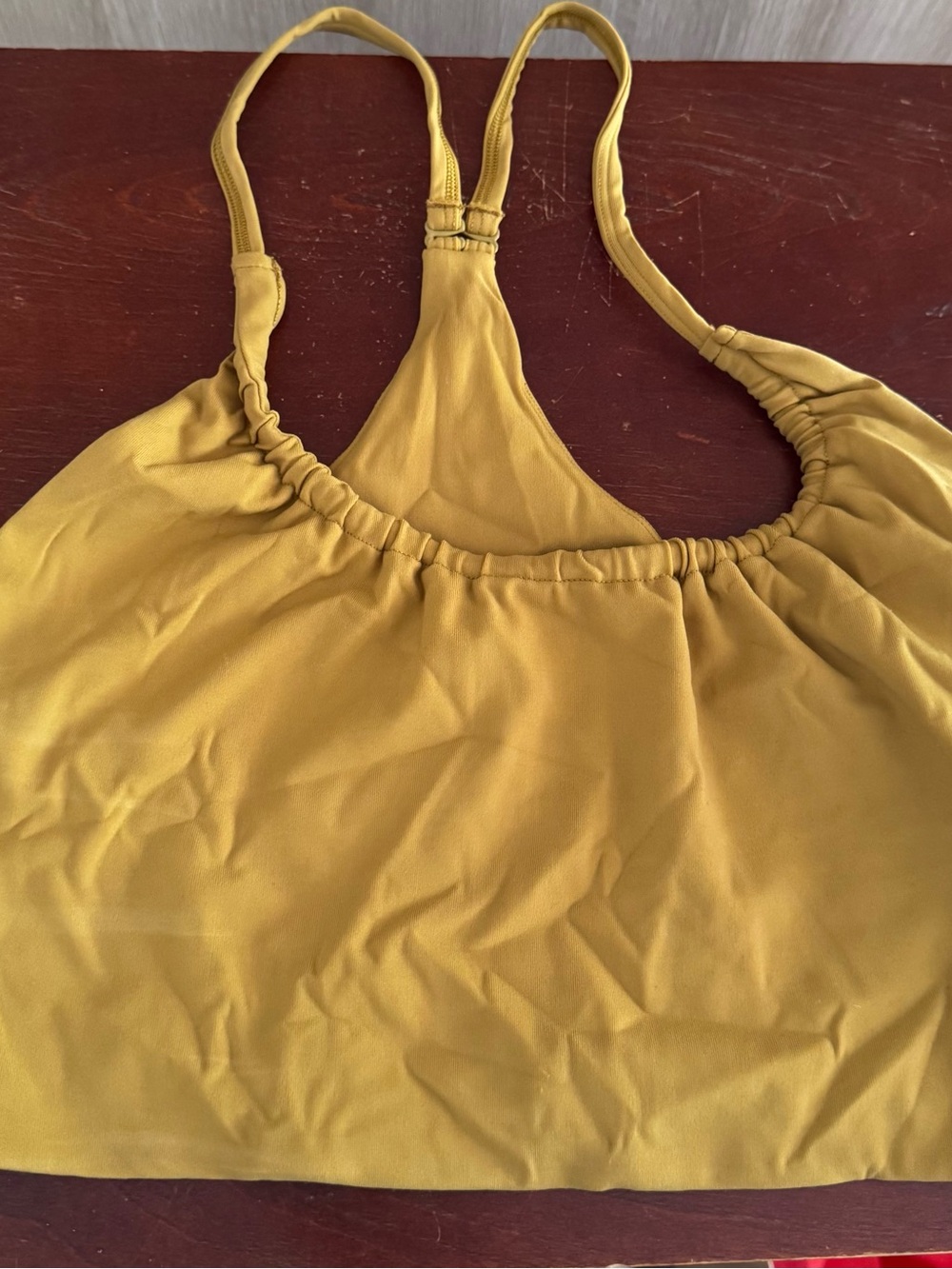 Free People FP movement sports bra M mustard yellow